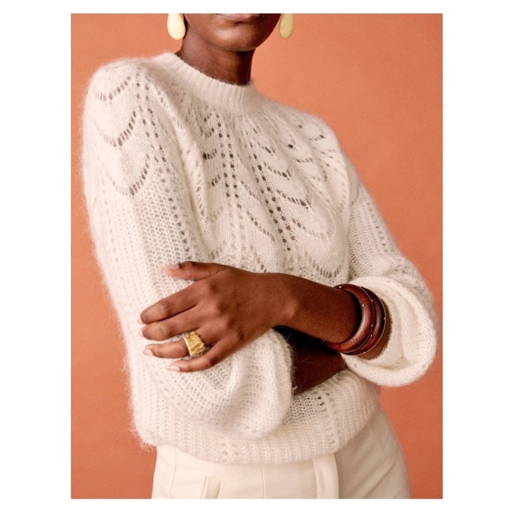 Sézane Paulin Jumper Ecru - Picture 9 of 12